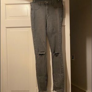 Zara charcoal skinny jeans